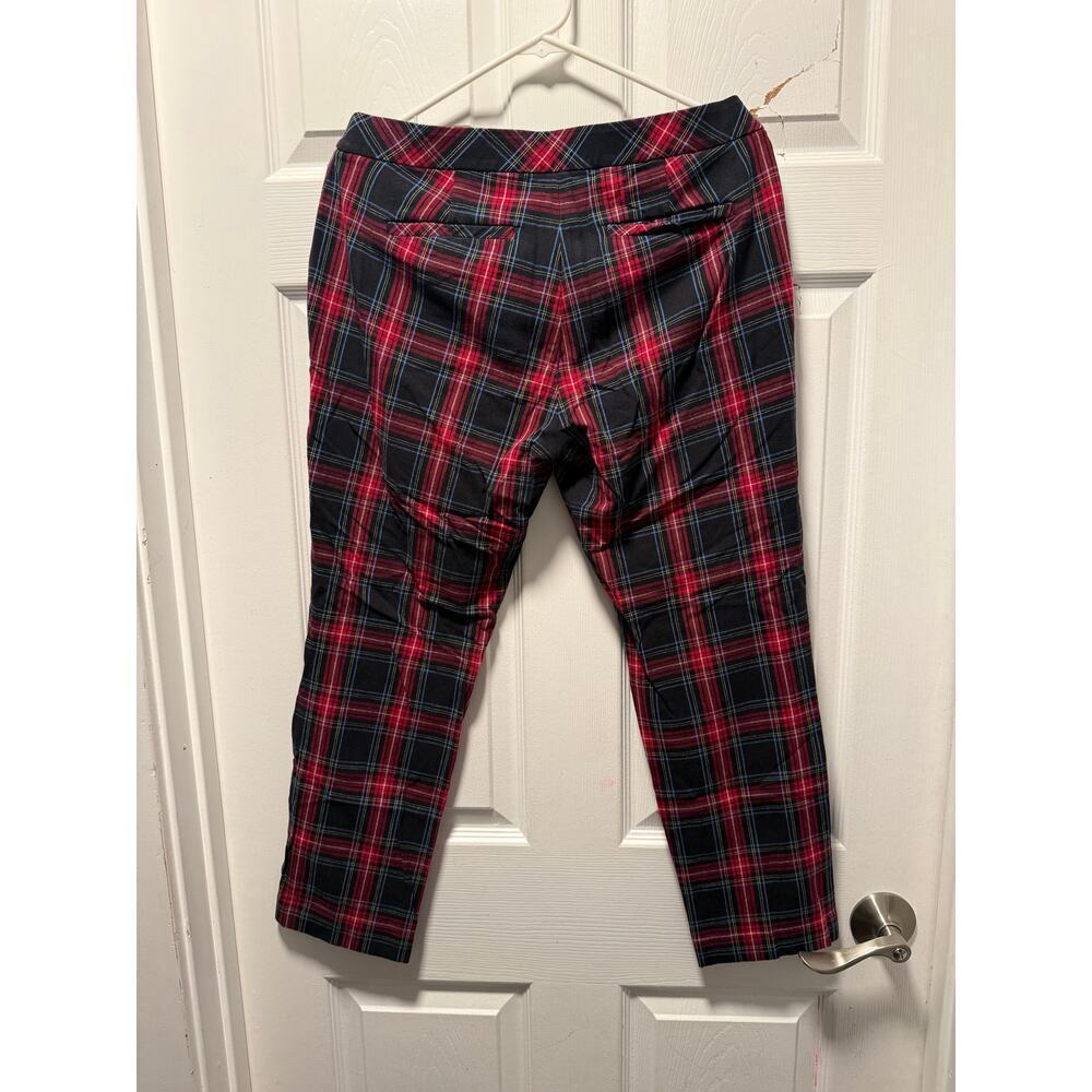 J.Jill Plaid Bi-Stretch Plaid Flannel Ankle Trouser Pants Size 8 - Picture 4 of 4